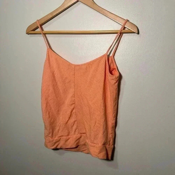 Y2K clementine frilly tank top  tropical coquette S - Picture 2 of 5